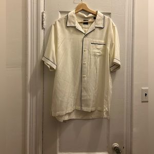 Todd Snyder tipped rayon bowling shirt